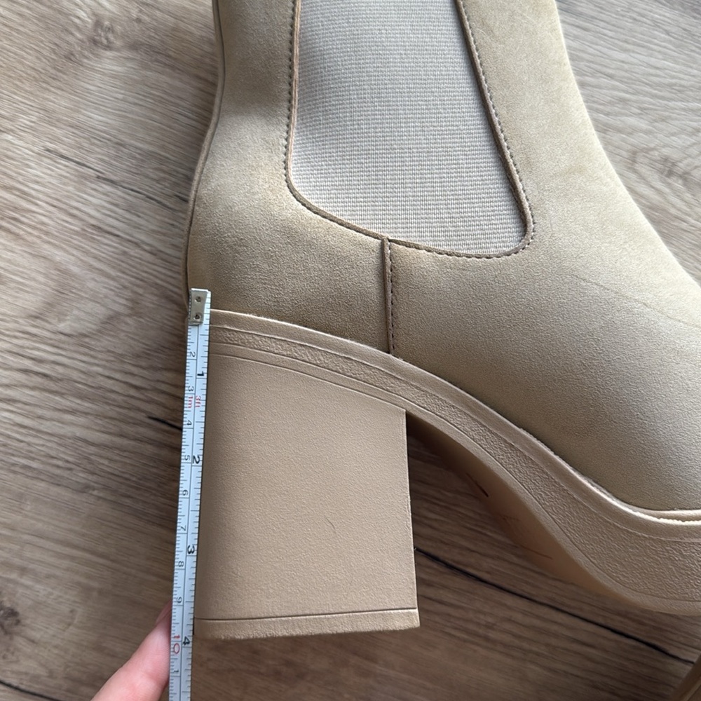 NEW suede block heel booties - Picture 8 of 8